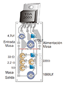 Amplificador pequeño de 10W con ic TDA2003