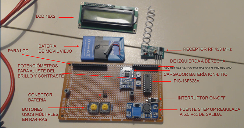 Capturador de mandos PT2262